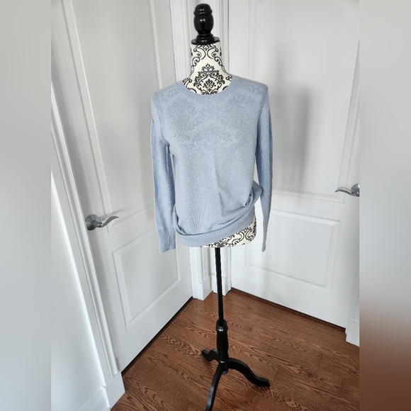 BANANA REPUBLIC Women Baby Blue Italian Wool Sweater - Picture 1 of 3
